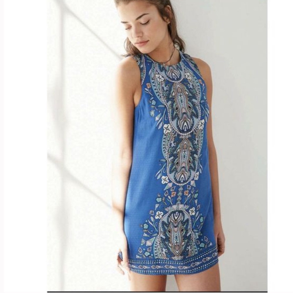 Urban Outfitters Ecote Boho Open Back Shift Dress
